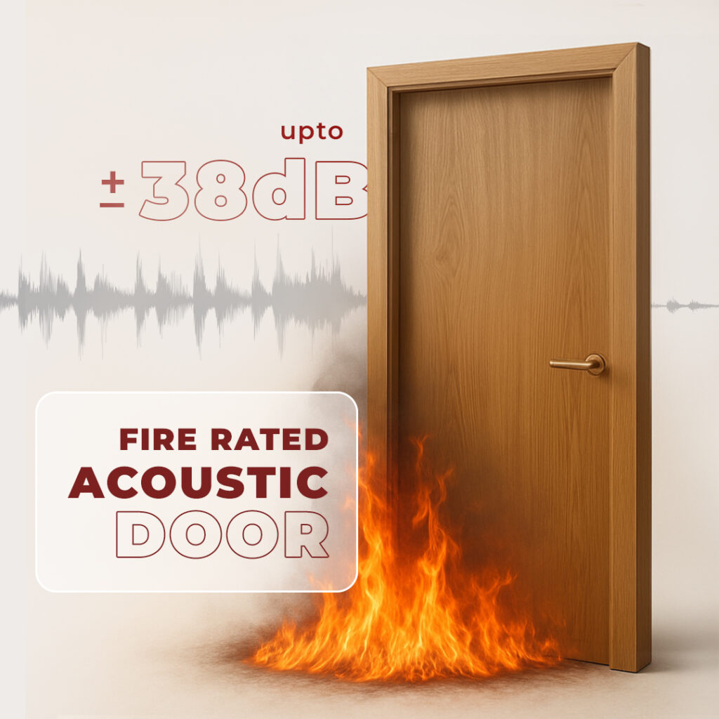 acoustic fire door door