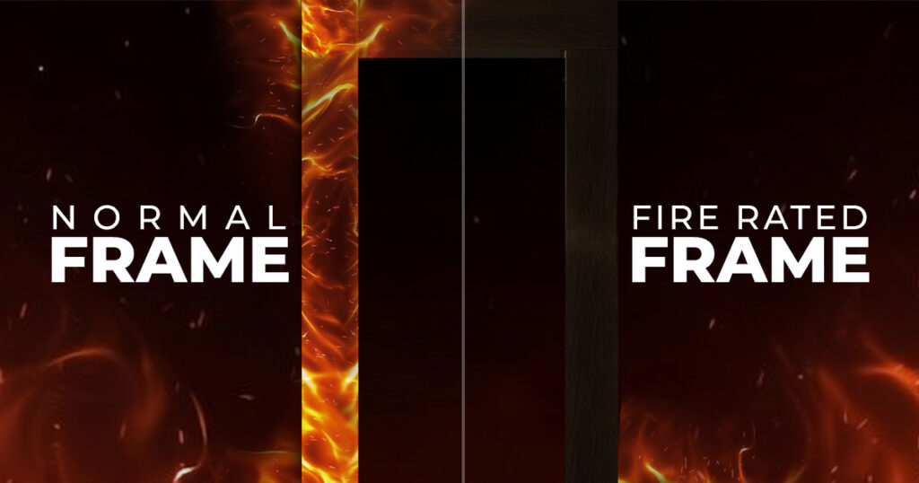 fire door frame vs normal door frame