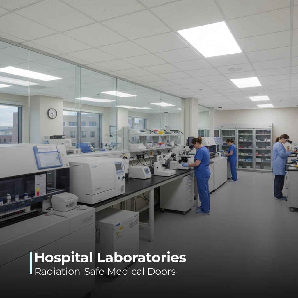 hospital laboratories door