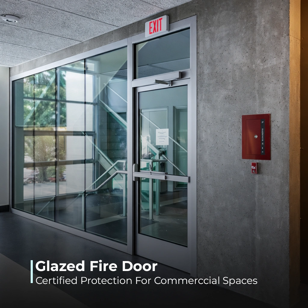 Glazed Fire Door fire rated glazed door