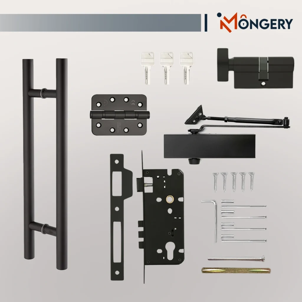 Fire Door Hardware Closer, Panic Bar, Handle